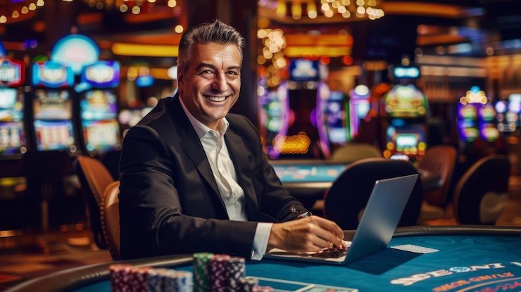 Live Andar Bahar table with dealer and card reveal on rumahmpo slot platform